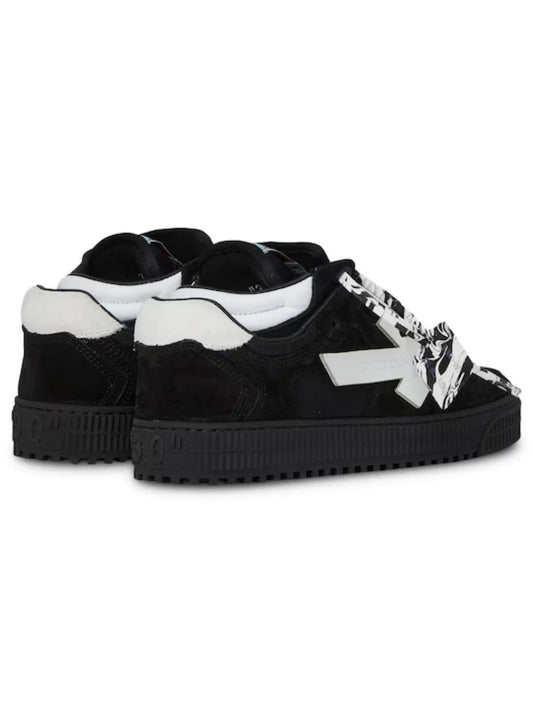 Off-White Floating Arrow Suede Sneakers (Black White - Womens)