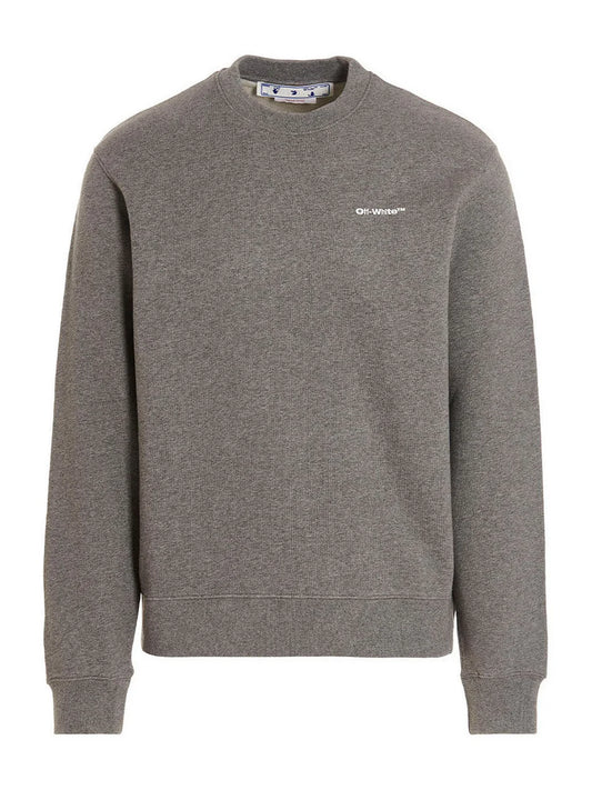 Off-White Wave Outline Diag Slim Sweatshirt (Grey)