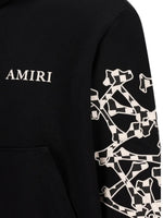 AMIRI CHECKERED BONES HOODIE BLACK