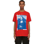 OFF-WHITE RED MONA LISA ARROWS T-SHIRT