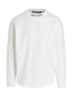 Palm Angels Classic Oversized L/S Tee (White - Womens)