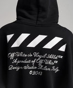 OFF-WHITE BLACK KIT 23 LOGO OVERSIZED HOODIE