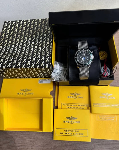 Breitling Limited Edition Green Bezel Superocean Heritage