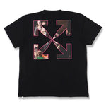 OFF-WHITE BLACK SPRAYED CARAVAGGIO ARROWS OVERSIZED T-SHIRT