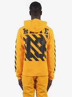 Off-White Yellow Caravaggio 13 Diagonals Hoodie