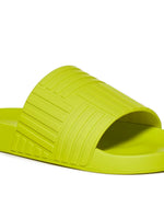 BOTTEGA VENETA RUBBER SLIDES KIWI GREEN