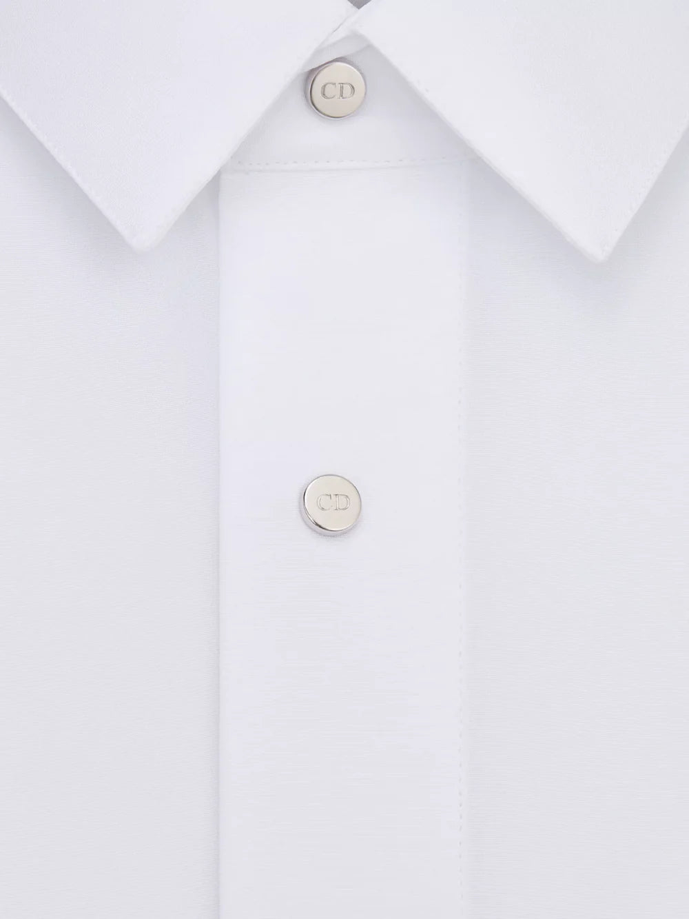 DIOR CD ENGRAVED SNAPS SHIRT WHITE