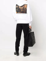 OFF-WHITE WHITE CARAVAGGIO CROWNING OVERSIZED HOODIE