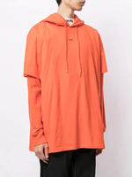 Off-White Orange Stencil Arrows Double Layered Hoodie