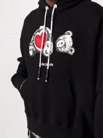 PALM ANGELS BEAR IN LOVE HOODIE BLACK