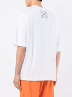 OFF-WHITE WHITE EMBROIDERED ARROWS SKATE T-SHIRT