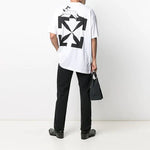 OFF-WHITE WHITE CATERPILLAR WORLD LOGO OVERSIZED T-SHIRT