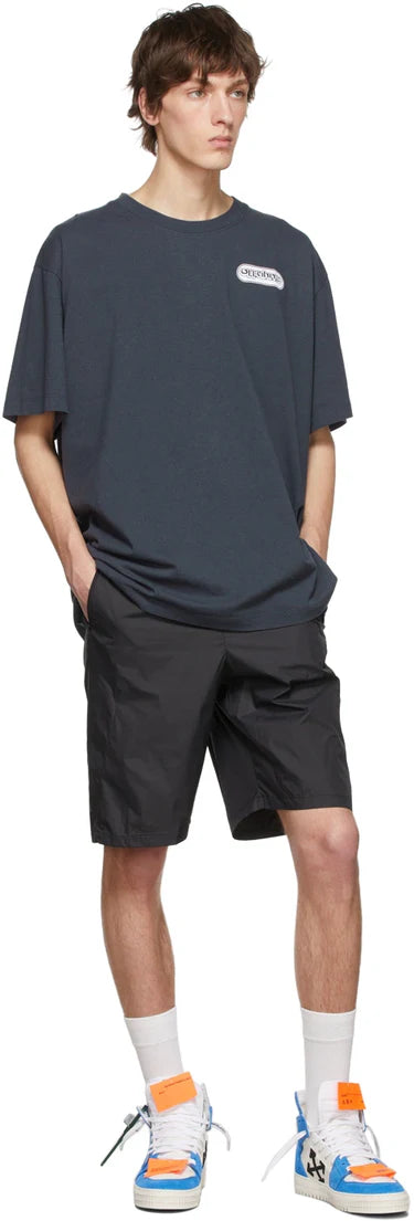 Off-White Anthracite Armored Warrior Back Logo Oversized T-Shirt