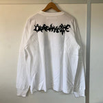 OFF-WHITE WHITE GHOST LOGO DOUBLE LAYER LONG SLEEVE T-SHIRT