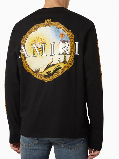 AMIRI ALCHEMY FRAME LS TEE BLACK