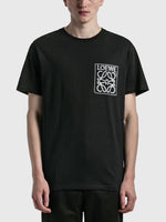 LOEWE ANAGRAM POCKET TEE BLACK