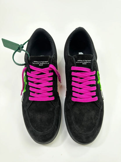 OFF WHITE VULCANIZED SNEAKERS BLACK/GREEN