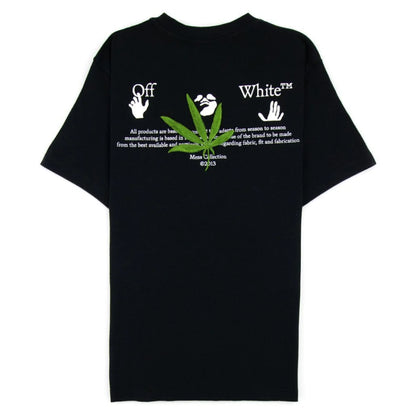 OFF WHITE WEED HIGH TEE BLACK