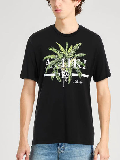 AMIRI PALM DUBAI TEE BLACK