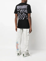 OFF-WHITE SCRIBBLE DIAG SLIM TEE BLACK