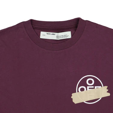 Off-White Purple Tape Arrows Logo T-Shirt