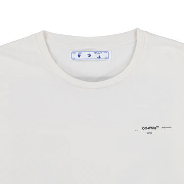 OFF-WHITE CREAM PAINTING ARROWS OVERSIZED T-SHIRT