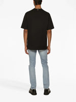 DOLCE & GABBANA INTERLOCK DG LOGO TEE BLACK