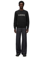 LOEWE EMBROIDERED LOGO SWEATSHIRT BLACK