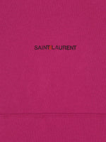 SAINT LAURENT LOGO HOODIE PINK