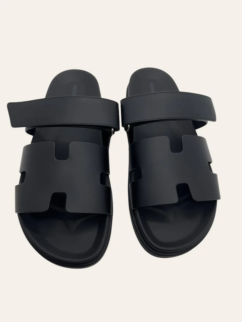 Hermes Chypre Sandal (Black)