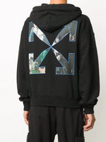 OFF-WHITE BLACK CARAVAGGIO ARROWS OVERSIZED HOODIE