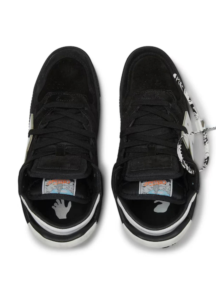 Off-White Floating Arrow Suede Sneakers (Black White - Womens)
