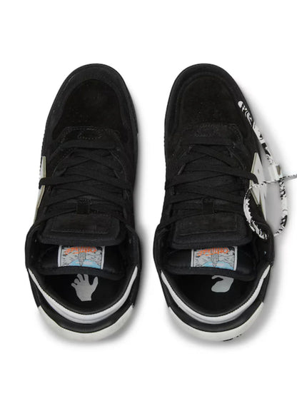 Off-White Floating Arrow Suede Sneakers (Black White - Womens)