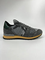 VALENTINO WOOL ROCKRUNNER SNEAKERS GREY