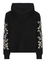 AMIRI CHECKERED BONES HOODIE BLACK