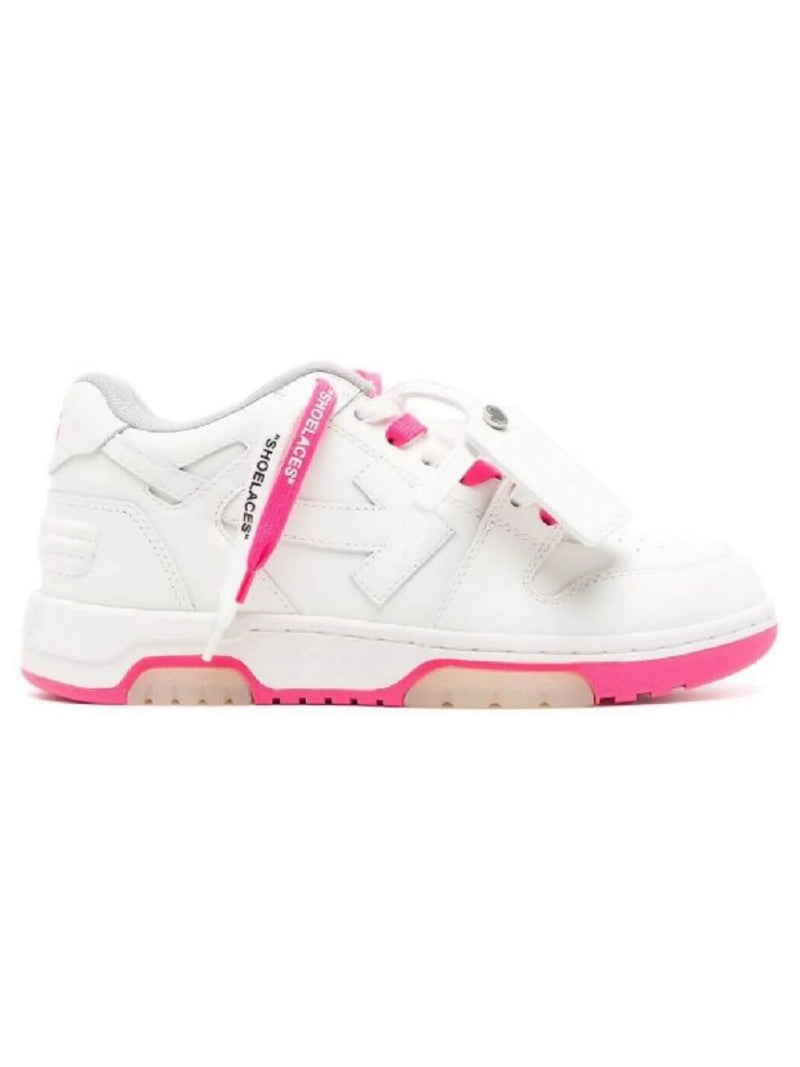 OFF-WHITE OUT OF OFFICE SPECIAL SNEAKERS WHITE PINK WOMENS