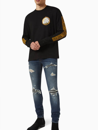 AMIRI ALCHEMY FRAME LS TEE BLACK