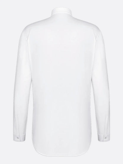 DIOR EMBROIDERED GOLD BEE SHIRT WHITE