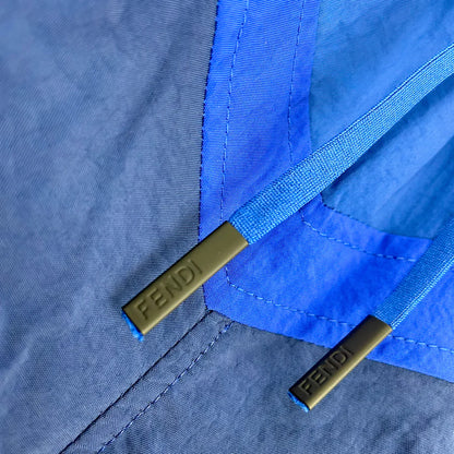 FENDI BUG EYE SWIM SHORTS BLUE