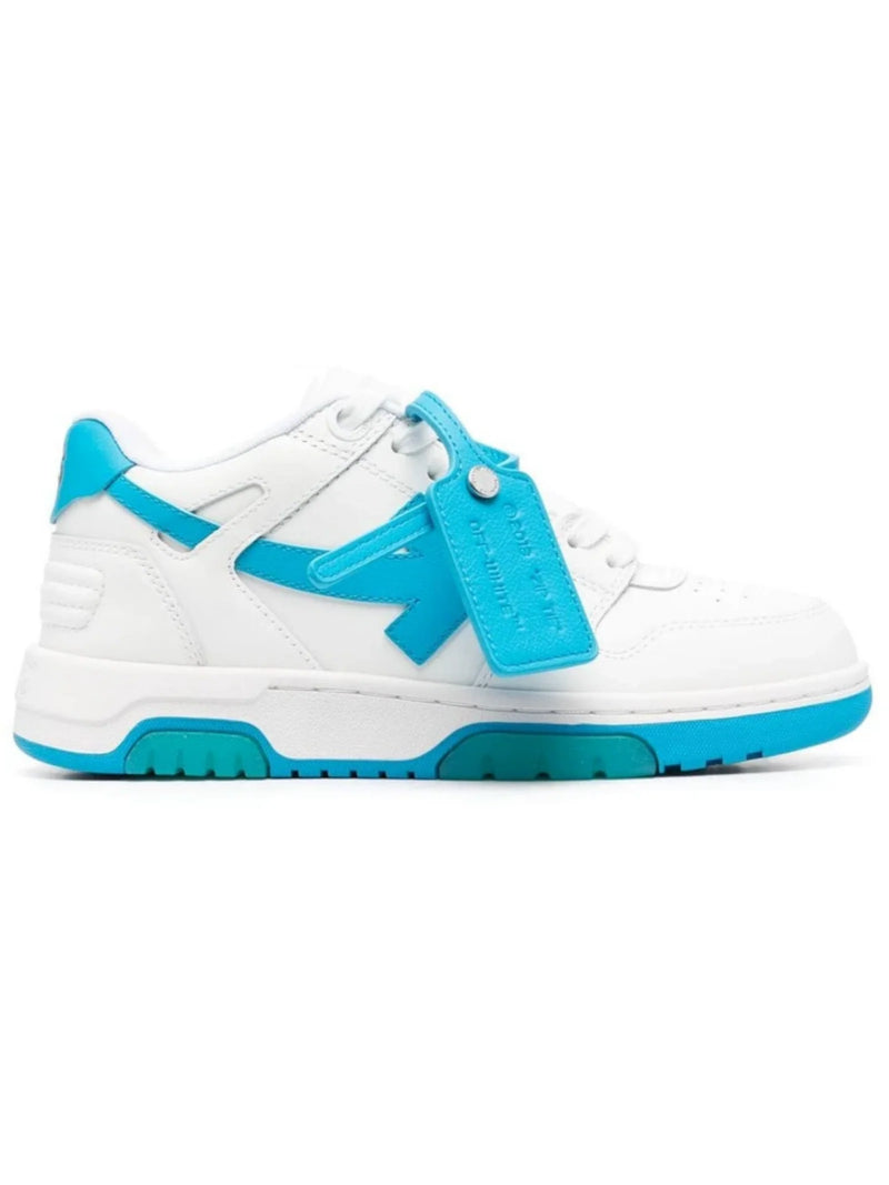 OFF-WHITE OUT OF OFFICE SNEAKERS WHITE ELECTRIC BLUE WOMENS