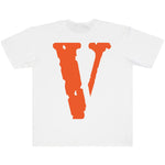 Vlone Staple T-Shirt 'White/Orange'