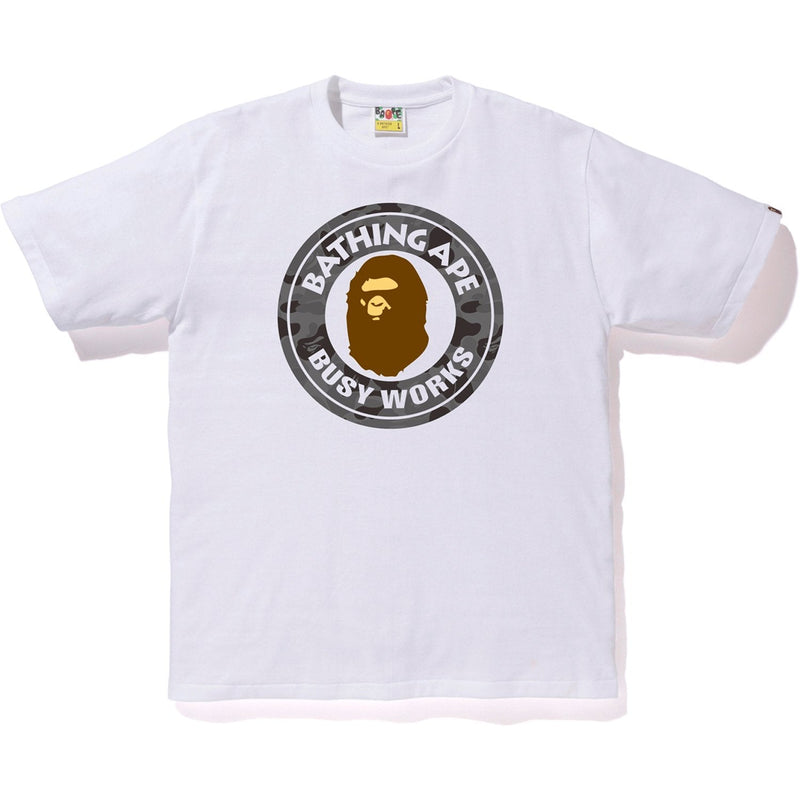 BAPE ABC Camo Busy Works Tee White