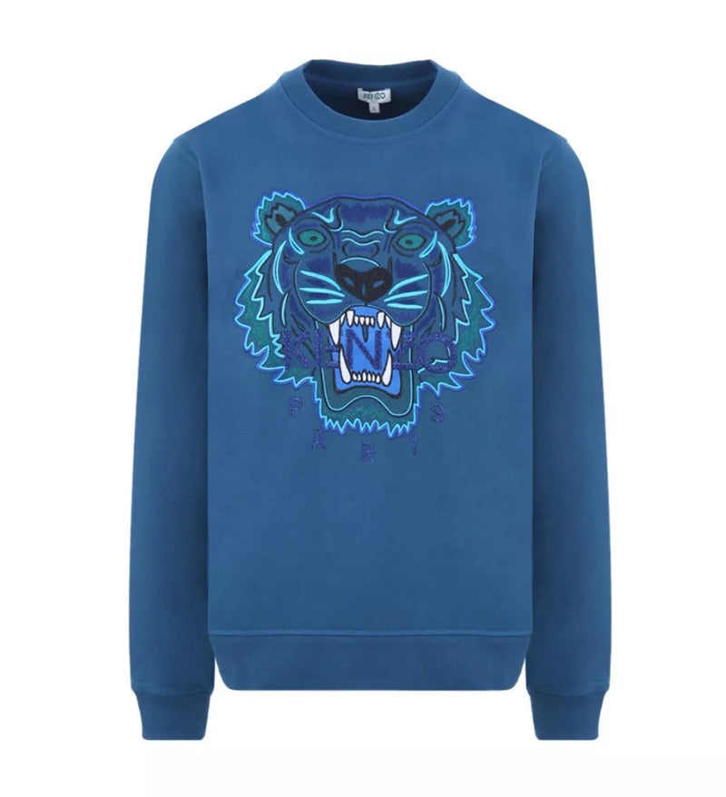 Kenzo Mens 'Holiday Capsule' Tiger Blue Sweatshirt