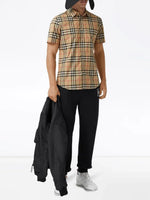 BURBERRY CHECK SHORT SLEEVE SHIRT