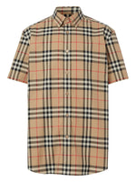 BURBERRY CHECK SHORT SLEEVE SHIRT