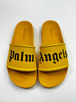 PALM ANGELS LOGO SLIDES YELLOW