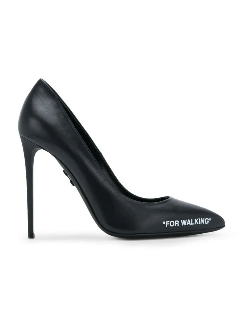 OFF-WHITE FOR WALKING LEATHER PUMPS BLACK