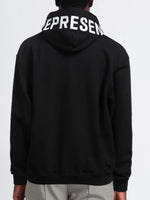 REPRESENT HOOD LOGO HOODIE BLACK