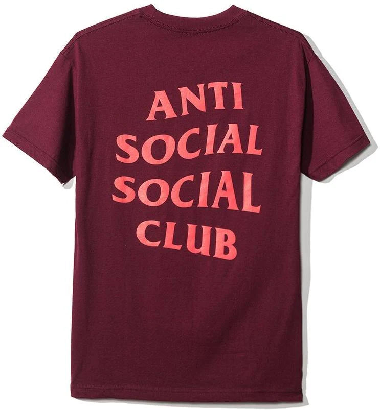 Anti Social Club - Lost Feelies Tee (Burgundy)