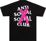 Anti Social Club CANCELLED T-SHIRT PINK BLACK